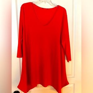 3/4 sleeve tunic, 2x